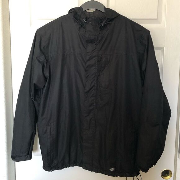 DICKIES STORM Men’s Black Hooded Jacket Size XXL - Picture 2 of 4